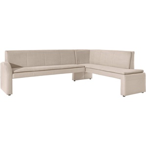 exxpo - sofa fashion Eckbank Cortado, elegant und modern mit hohem Sitzkomfort, hohe Bodenfreiheit, schöne Detailverarbeitung, wahlweise Lederbezug