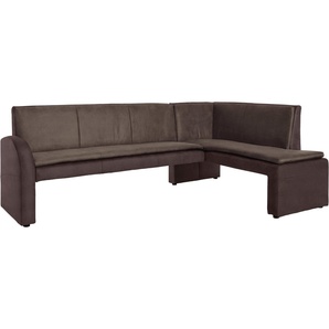 exxpo - sofa fashion Eckbank Cortado, elegant und modern mit hohem Sitzkomfort, hohe Bodenfreiheit, schöne Detailverarbeitung, wahlweise Lederbezug