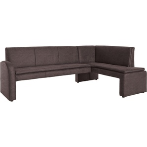 exxpo - sofa fashion Eckbank Cortado, elegant und modern mit hohem Sitzkomfort, hohe Bodenfreiheit, schöne Detailverarbeitung, wahlweise Lederbezug