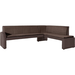 exxpo - sofa fashion Eckbank Cortado, elegant und modern mit hohem Sitzkomfort, hohe Bodenfreiheit, schöne Detailverarbeitung, wahlweise Lederbezug