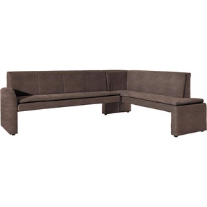 exxpo - sofa fashion Eckbank Cortado, elegant und modern mit hohem Sitzkomfort, hohe Bodenfreiheit, schöne Detailverarbeitung, wahlweise Lederbezug