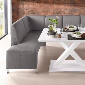 exxpo - sofa fashion Eckbank Intenso, modern, wahlweise in Leder oder Textil, 244/157 cm (B/T), hohe Bodenfreiheit, frei im Raum stellbar, hoher Sitzkomfort