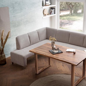 exxpo - sofa fashion Eckbank Intenso, modern, wahlweise in Leder oder Textil, 264/197 cm (B/T), hohe Bodenfreiheit, frei im Raum stellbar, hoher Sitzkomfort