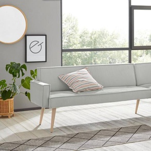 exxpo - sofa fashion Eckbank Lungo, moderne Kedernaht, bequem und elegant, hoher Holzfuß, hochwertige Detailverarbeitung, frei im Raum stellbar