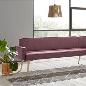 exxpo - sofa fashion Eckbank Lungo, moderne Kedernaht, bequem und elegant, hoher Holzfuß, hochwertige Detailverarbeitung, frei im Raum stellbar