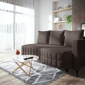 exxpo - sofa fashion Loungesofa, Schlafsofa mit Bettfunktion und Bettkasten, komfortabler Federkern