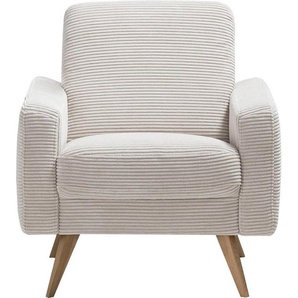 exxpo - sofa fashion Sessel Samso, Loungesessel, elegant und bequem, aktueller Cord Bezug