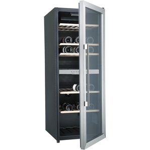 HANSEATIC Weinkühlschrank HWC77FCIA, F (A-G), schwarz, B:48cm H:128,5cm T:57,5cm, Weinkühlschränke