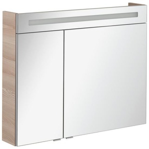 Fackelmann LED-Spiegelschrank B.Clever alaska-esche 90 x 70,6 x 15,8 cm