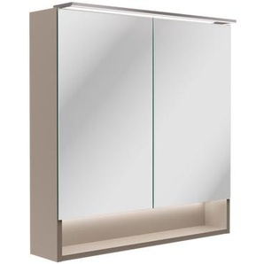 Fackelmann LED-Spiegelschrank B.Paris grau 70 x 71,8 x 15,6 cm