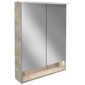 Fackelmann LED-Spiegelschrank B.Style nature oak 60 x 81,2 x 15,3 cm