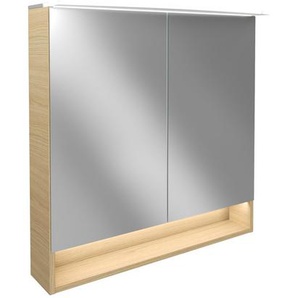 Fackelmann LED-Spiegelschrank B.Style sandeiche 80 x 81,2 x 15,3 mm