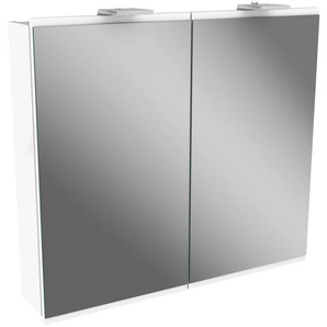 Fackelmann LED-Spiegelschrank Lima weiß 80 x 71,2 x 15,3 cm