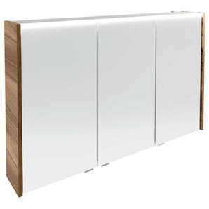 Fackelmann LED-Spiegelschrank Verona nussbaum 110 x 68,3 x 16,5 cm