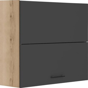 Faltlifthängeschrank OPTIFIT Tokio Schränke Gr. B/H/T: 90cm x 70,4cm x 34,9cm, Komplettausführung, grau (anthrazit) 90 cm breit, mit Metallgriff