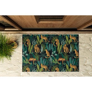 Fauna Cheetaho Botanik 60 x 90 cm Anti-Rutsch-Türmatte für draußen