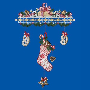 Fensteraufkleber Wind Chime Santa Claus Boot