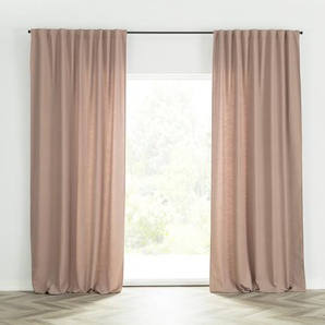 Fertigvorhang BASIC mit Kräuselband 140x280cm graphit, Kollektion  _cena_produktu, pink-beige