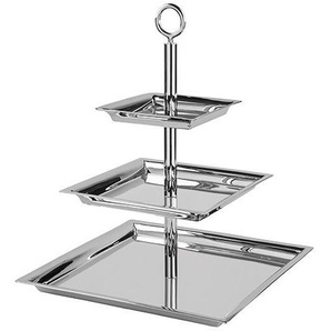 Fink Etagere Nagano, Edelstahl, quadratisch