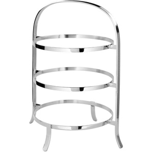 Fink Etagere PLATE, mit feiner Hammerschlagstruktur, Aluminium, (1-tlg), für 3 Speiseteller Ø 27 cm