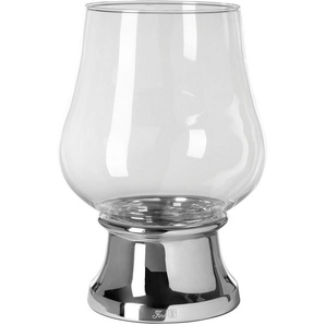 Fink Windlicht PALINA (1 St), Kerzenhalter mit Glas, vernickelt