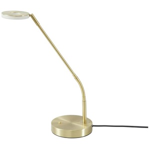 Fischer-Honsel LED-Schreibtischleuchte, Messing-matt mit Dimmer - gold - Materialmix - 60 cm - 40 cm | Möbel Kraft