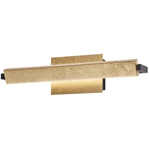 Fischer & Honsel Led-Wandleuchte Pare, Gold, Metall, Kunststoff, 40x10 cm, Lampen & Leuchten, Innenbeleuchtung, Wandleuchten