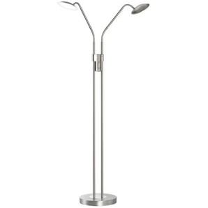 Fischer-Honsel Standleuchte ¦ silber ¦ Maße (cm): B: 25,5 H: 135 T: 40