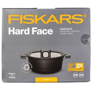 Fiskars Hard Face casserole 5 L  26 cm with lid