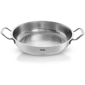 Fissler Servierpfanne Original-Profi Collection®, Silber, Metall, backofengeeignet, breiter Schüttrand, Kochen, Pfannen, Servierpfannen