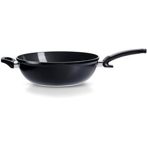 Fissler Wok Ceratal® Orbit Black, Aluminium (1-tlg), gesünderes Kochen mit Antihaft-Effekt, PFAS/PTFE-frei