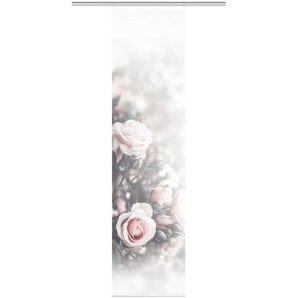 Flächenvorhang Poesia, Rosa, Textil, Abstraktes, 60x245 cm, mit Paneelwagen, Wohntextilien, Gardinen & Vorhänge, Schiebegardinen