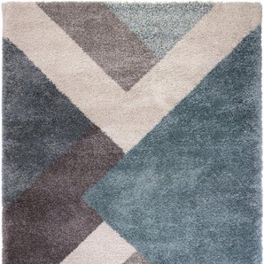 FLAIR RUGS Hochflor-Teppich Zula, rechteckig, Höhe: 30 mm, modernes Design, geometrisches Muster, pflegeleicht