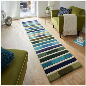 FLAIR RUGS Läufer Piano, rechteckig, Höhe: 10 mm, gestreift, rechteckig