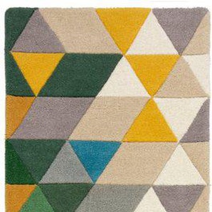 FLAIR RUGS Läufer Prism, rechteckig, Höhe: 10 mm, mehrfarbig, geometrisches Muster, Hoch-Tief-Effekt, Läufer