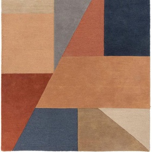 FLAIR RUGS Wollteppich Alwyn, rechteckig, Höhe: 10 mm, Geometrisch