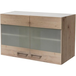 Flex-Well Glashängeschrank Riva (B x H x T) 100 x 54,8 x 32 cm, mit Stollenglastüren