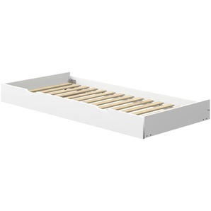 FLEXA Ausziehbett  Flexa White ¦ weiß ¦ Maße (cm): B: 95 H: 37