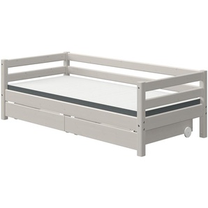 FLEXA Bett mit 2 Schubladen Flexa Classic - grau - Materialmix - 100 cm - 67 cm | Möbel Kraft