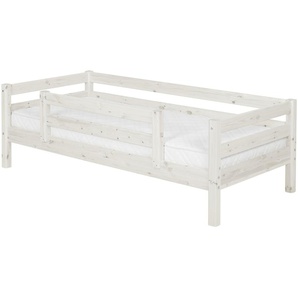 FLEXA Bett mit Absturzsicherung Flexa Classic - weiß - Materialmix - 100 cm - 67 cm | Möbel Kraft