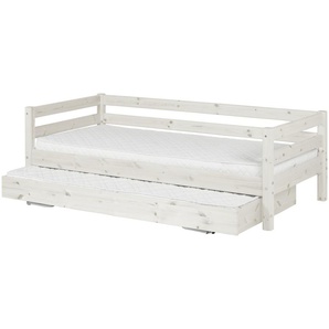 FLEXA Bett mit Ausziehbett Flexa Classic - weiß - Materialmix - 100 cm - 67 cm | Möbel Kraft