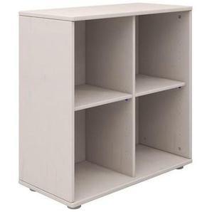 Flexa Regal Classic, Grau, Holz, Kiefer, massiv, 2 Fächer, 72x74.5x44.2 cm, Pefc, stehend, Typenauswahl, Beimöbel erhältlich, Arbeitszimmer, Büroregale, Bücherregale