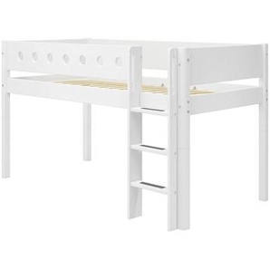 Flexa Spielbett White, Weiß, Holz, Birke,Birke, Kiefer,Kiefer, massiv, Höhe ca. 22 cm, 90x200 cm, Fsc, Typenauswahl, Kinder- & Jugendzimmer, Kindermöbel, Kinderbetten, Spielbetten