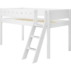 Flexa Spielbett White, Weiß, Holz, Birke,Kiefer,Kiefer, massiv, Höhe ca. 22 cm, 90x200 cm, Fsc, Typenauswahl, Kinder- & Jugendzimmer, Kindermöbel, Kinderbetten, Spielbetten