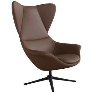 FLEXLUX Ohrensessel Stilo Relaxsessel, TV-Sessel, Solitär, Stil-Ikone, drehbar, Fuß schwarz