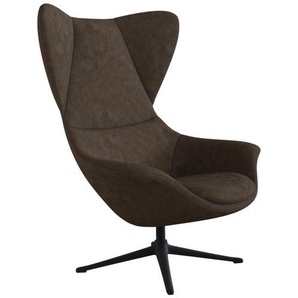 FLEXLUX Ohrensessel Stilo Relaxsessel, TV-Sessel, Solitär, Stil-Ikone, drehbar, Fuß schwarz