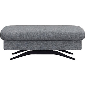 FLEXLUX Pouf Glow Sitzhocker, Polsterhocker, Hocker mit Stauraum, Fuß schwarz