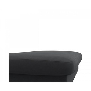 FLEXLUX Pouf Glow Sitzhocker, Polsterhocker, Hocker mit Stauraum, Fuß schwarz