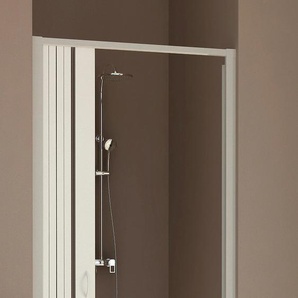 Dusch-Falttür FORTE Duschtüren Gr. B/H: 140 cm x 188 cm, beidseitig montierbar, ohne Antikalk-Versiegelung, weiß Duschen B x H: 100-140 188 cm