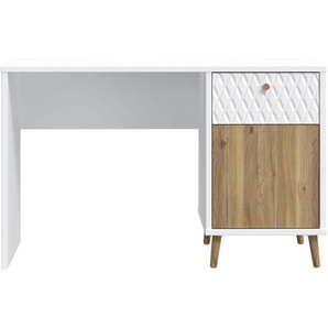 FORTE Schreibtisch Aksana, Schreibtisch, Soft Close, Vollauszug, modernes Design